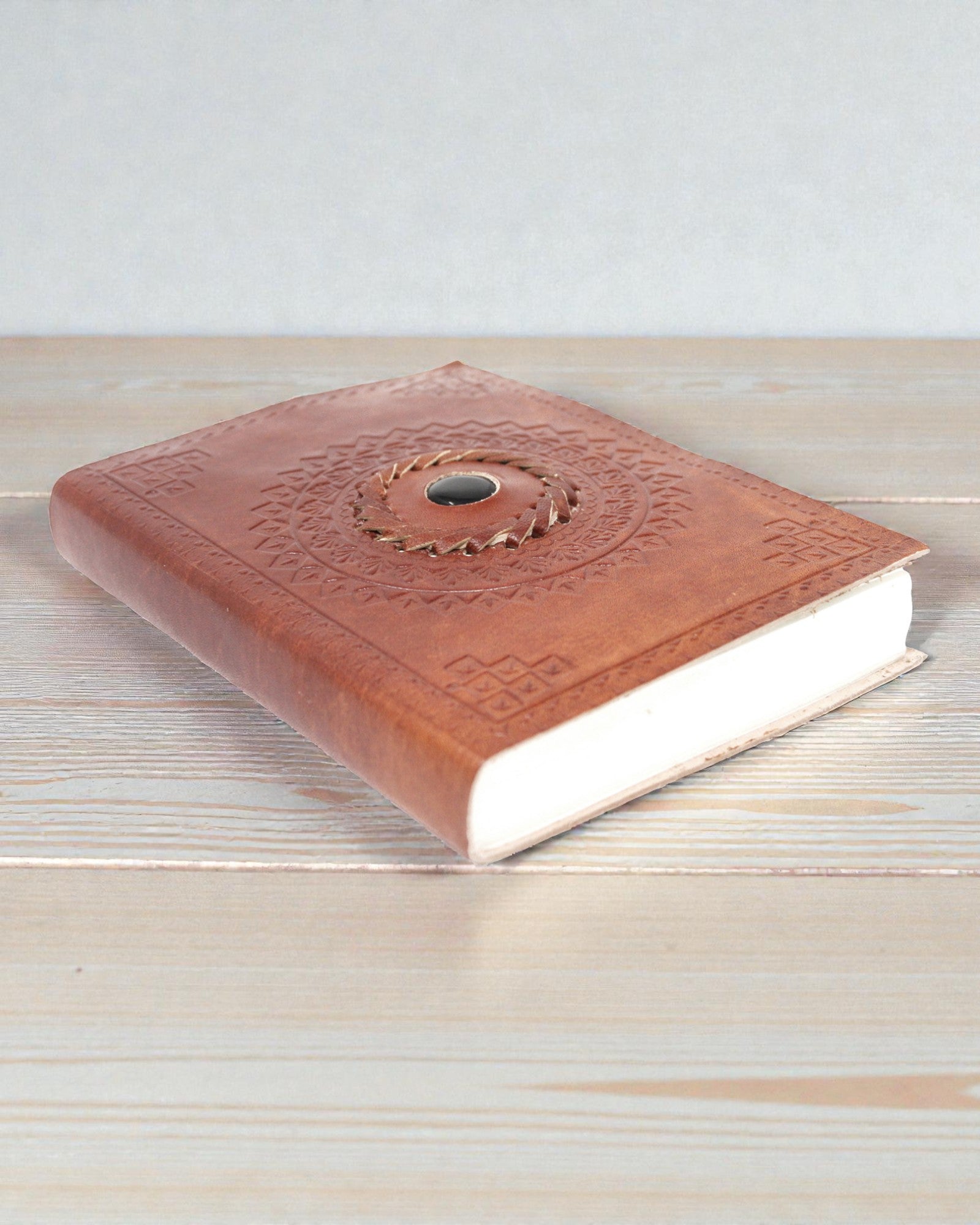 Шкіряний записник «Чорний онікс» 17×12 см