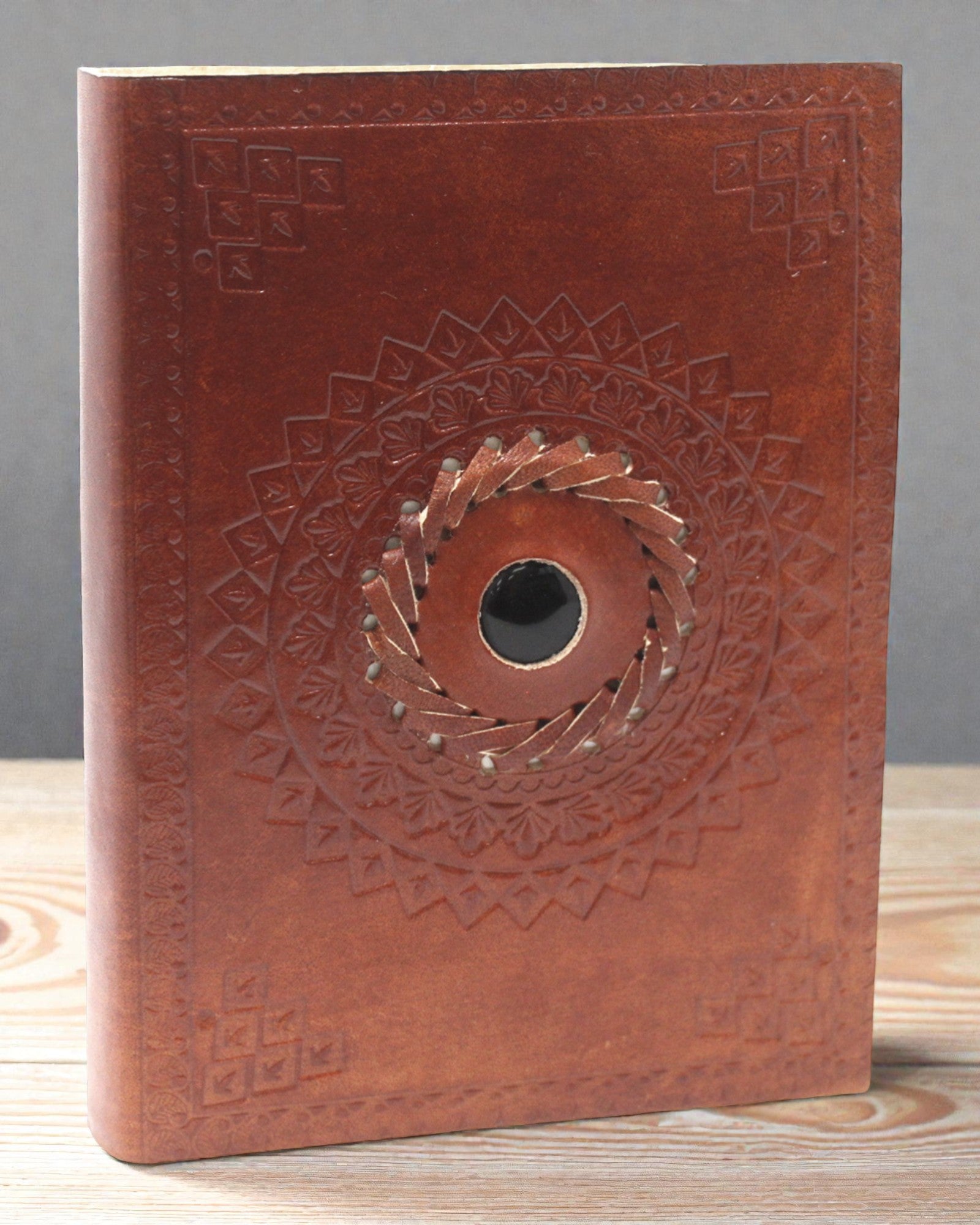 Шкіряний записник «Чорний онікс» 17×12 см