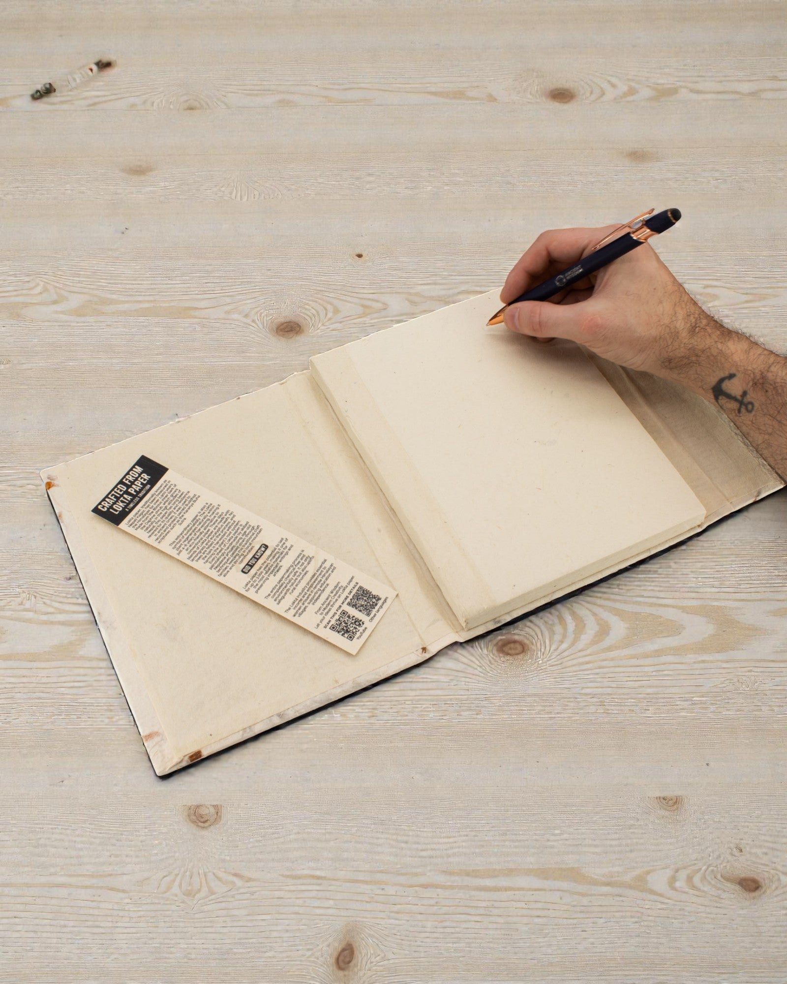 Lrg Lokta Змішані квіти Зошит (21x15 см) - 45 аркушів - із закладкою