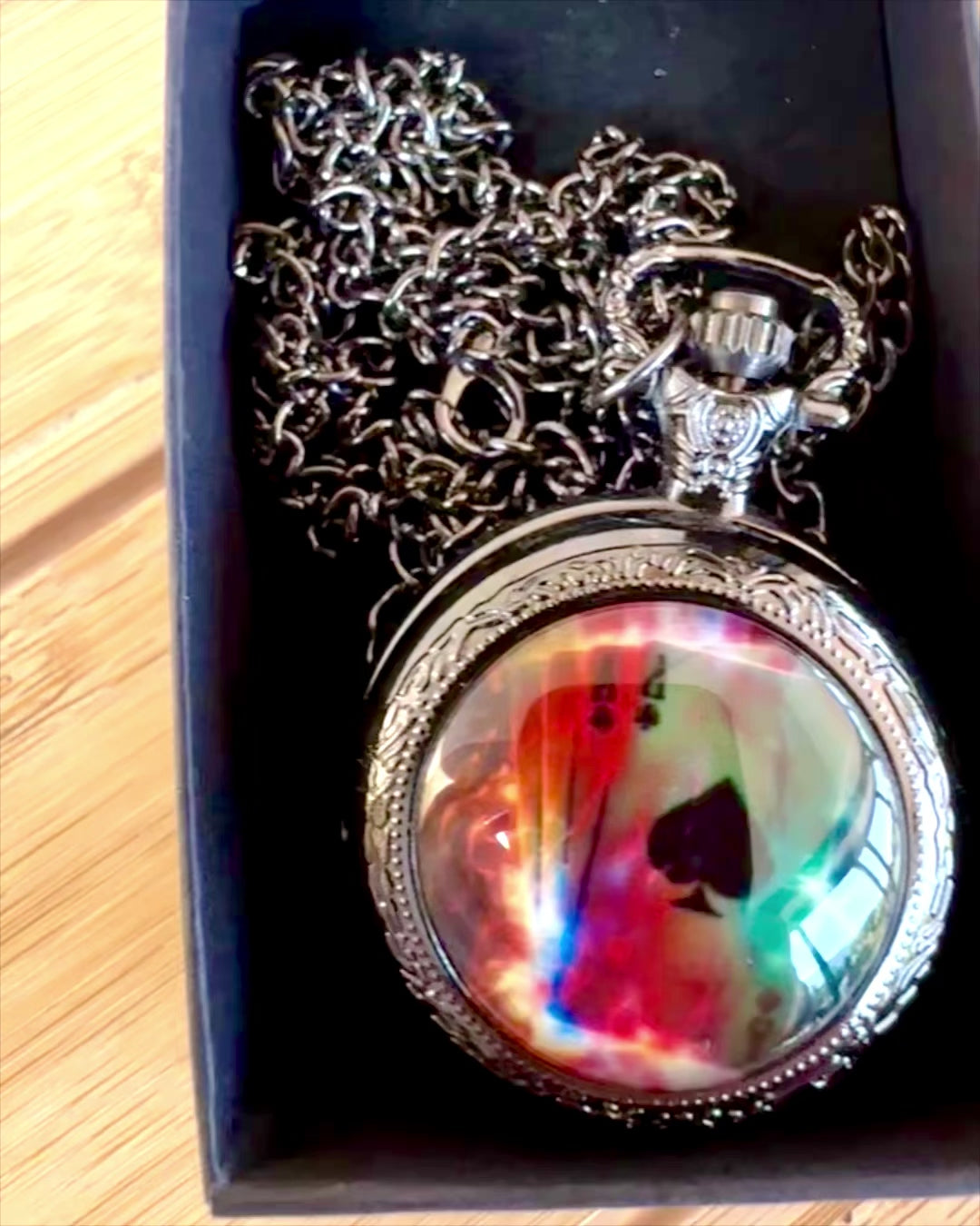 Ceas de buzunar „Magiczna Talia” - Accesoriu elegant din oțel inoxidabil, personalizare cu gravură pentru cadou