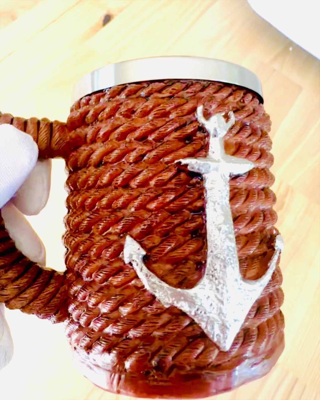 Půllitr „Mořský Poklad“ z Nerezové Oceli – Možnost Personalizace Gravírováním jako Dárek