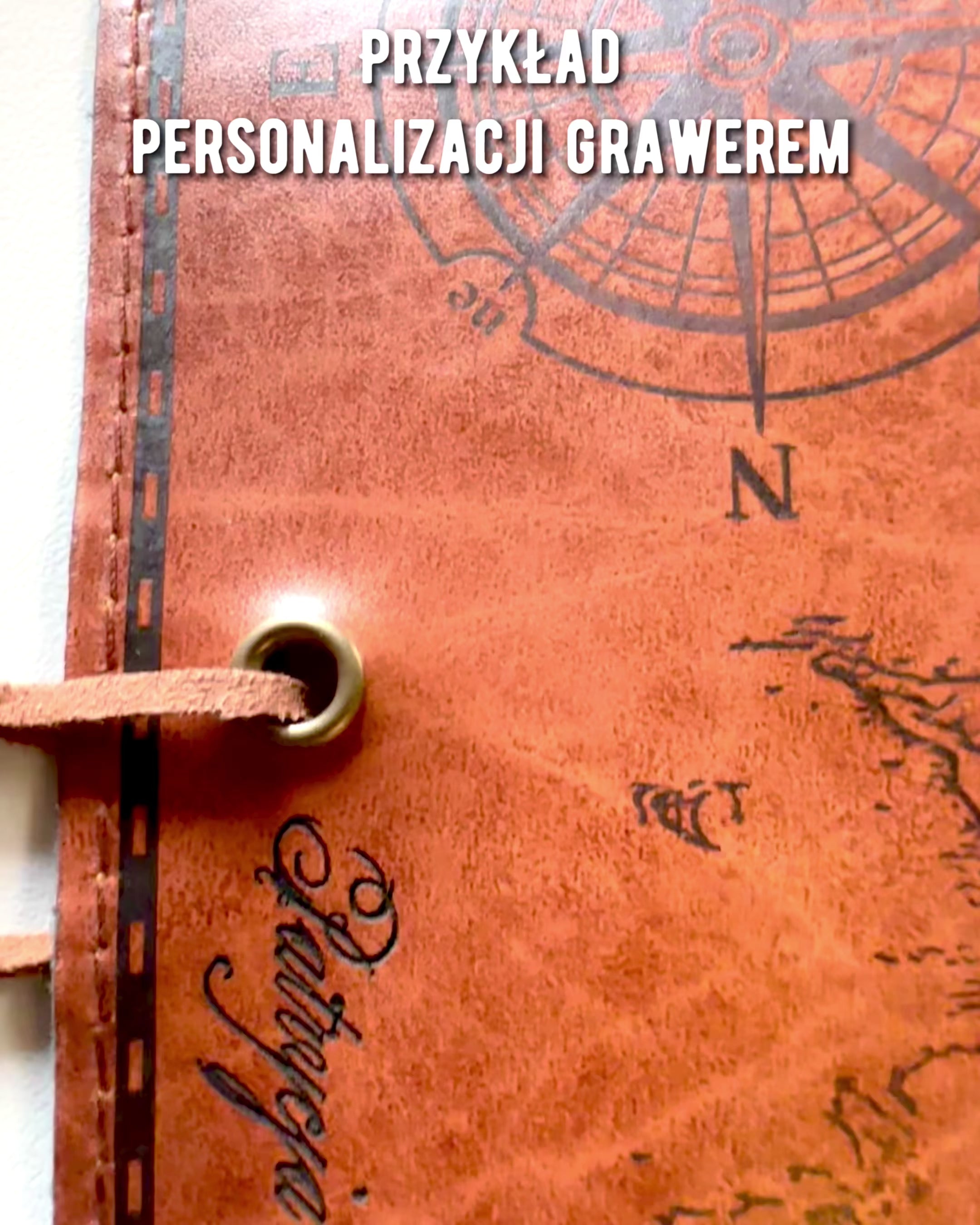 Retro tmavě hnědé kožené pouzdro na pera s motivem mapy pokladů - elegantní taška na uložení psacích pokladů