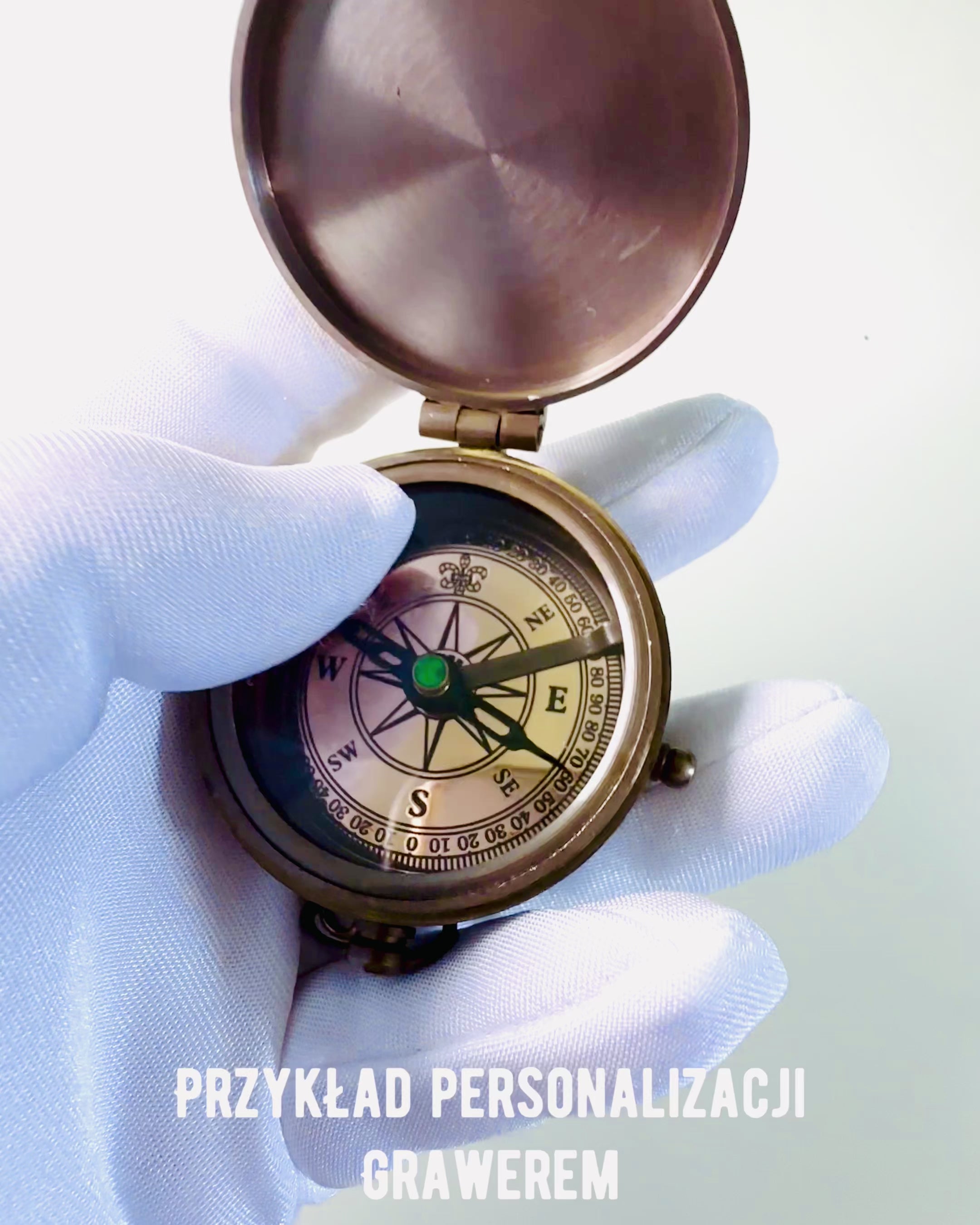 Indický Kompas „Odysseus“ – Retro Průzkumnická Perla s Možností Gravírování