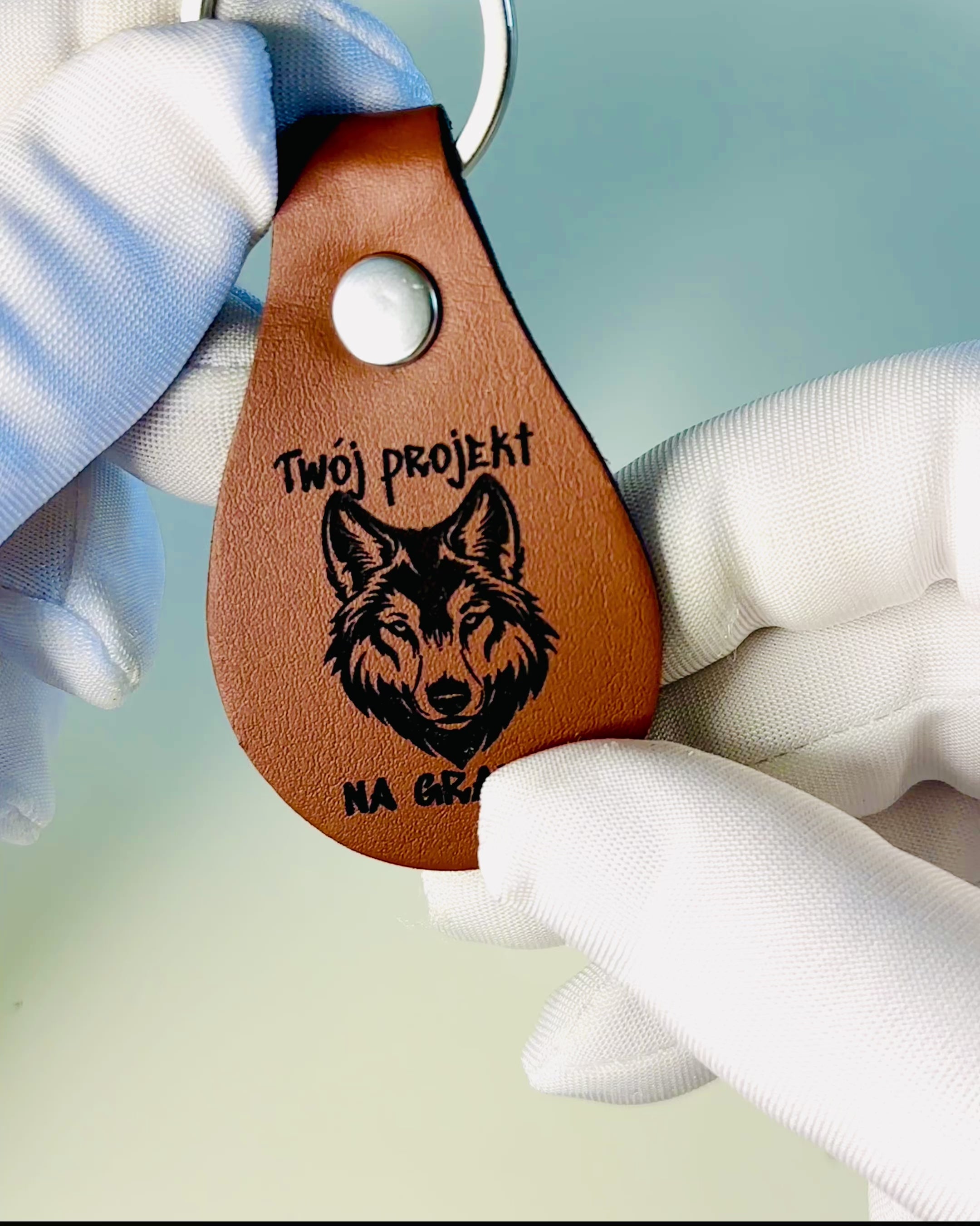 PU Leather Keychain with Custom Engraving Option - Available in 5 Colors