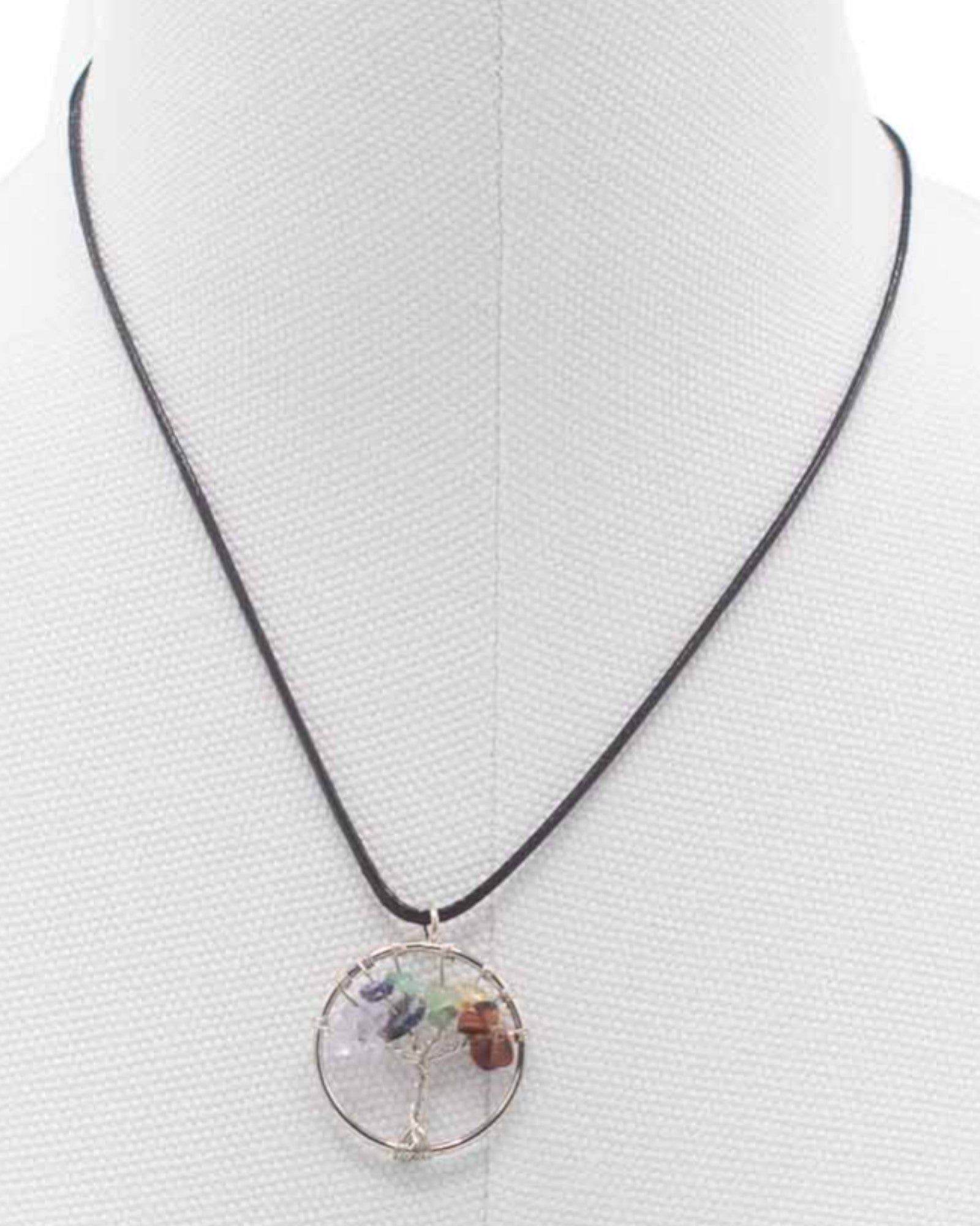 Náhrdelník Strom života Rovnováha čaker – přírodní kameny