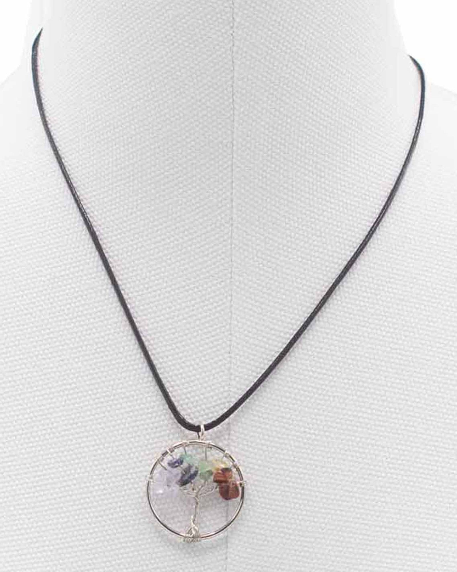 Náhrdelník Strom života Rovnováha čaker – přírodní kameny