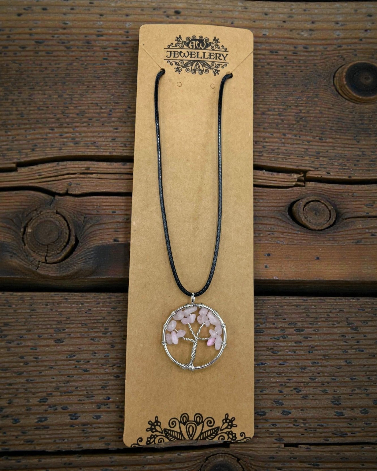 Náhrdelník Strom života Láska a jemnost – růženín