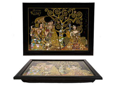 Podložka pod laptop G. Klimt, Koláž (CARMANI) s možností personalizace gravírováním, ideální jako dárek, rozměry 30.5x40.5cm, stylová a pohodlná pro práci na klíně