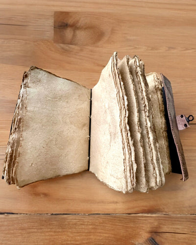 Преміум Щоденник, Античний візерунок, Шкіряний Нотатник "Магічна Хроніка" 200 сторінок, 2 варіанти на вибір, персоналізація гравіюванням