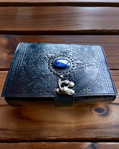 Преміум Щоденник, Античний візерунок, Шкіряний Нотатник "Магічна Хроніка" 200 сторінок, 2 варіанти на вибір, персоналізація гравіюванням