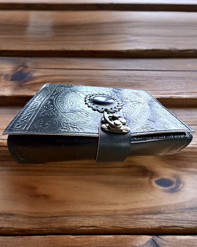 Преміум Щоденник, Античний візерунок, Шкіряний Нотатник "Магічна Хроніка" 200 сторінок, 2 варіанти на вибір, персоналізація гравіюванням