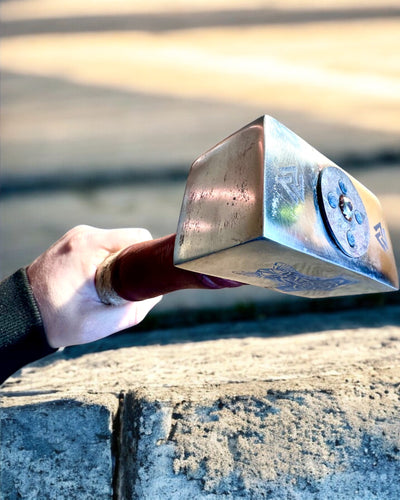 Мйольнір Скальдів – 33 см, Ручної Ковки Молот Вікінгів з Можливістю Гравіювання