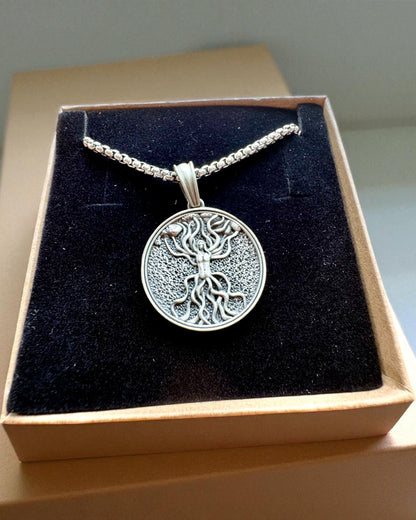 Amuletul Arborele Vieții cu Posibilitate de Gravare - colierul „Vitalitatea Naturii”, personalizare
