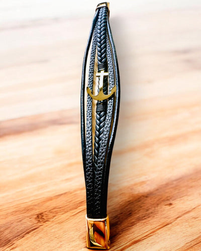 Bransoleta męska Kotwica Elegancji z opcją grawerowania na prezent