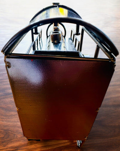 Lokomotiva ze železa „Retro Express“ – dekorace, model, ručně vyrobená s možností gravírování jako dárek