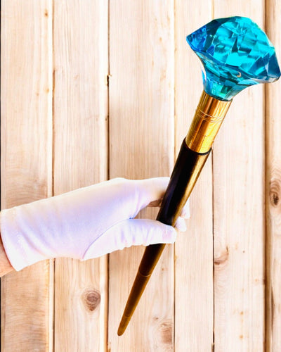 Тростина для прогулянок "Синій Діамант" - Дерев'яна Ручної роботи, можливість гравіювання