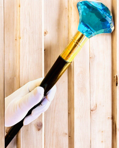 Тростина для прогулянок "Синій Діамант" - Дерев'яна Ручної роботи, можливість гравіювання