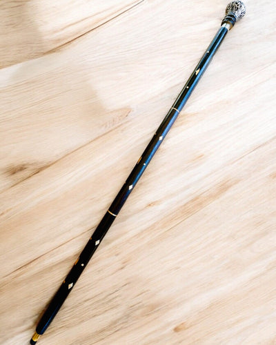 Baston de plimbare "Bastonul Majestății" din lemn, lucrat manual, posibilitate de gravare, 2 variante disponibile