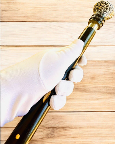 Baston de plimbare "Bastonul Majestății" din lemn, lucrat manual, posibilitate de gravare, 2 variante disponibile