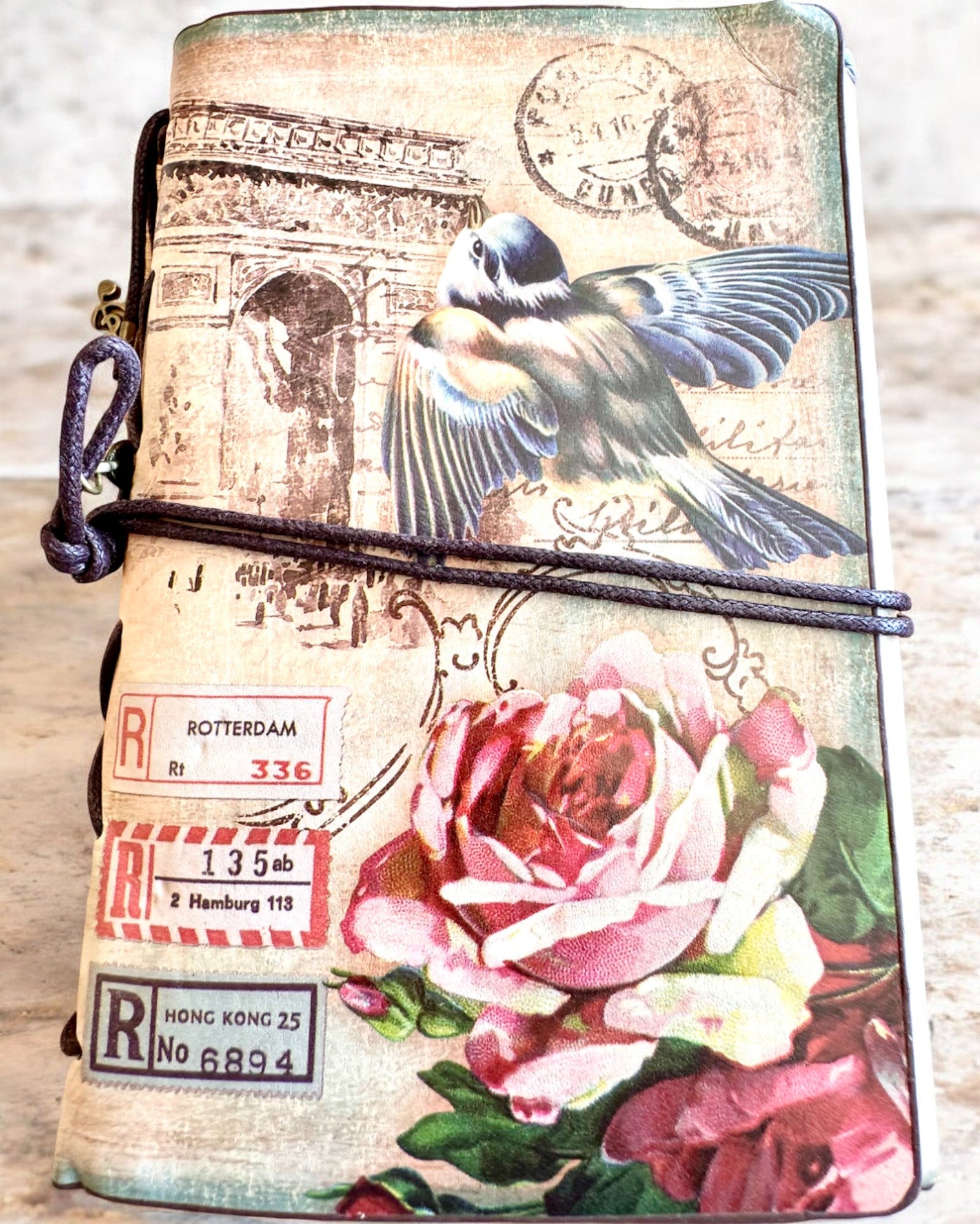Notatnik Vintage Memoire cu gravură personalizată - 3 modele la alegere, caiet cadou