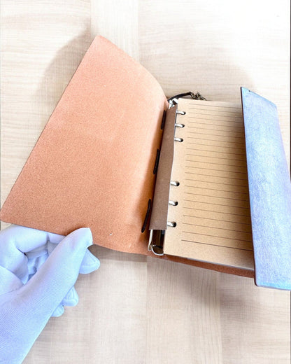 Notatnik Vintage Memoire z personalizowanym grawerem - 3 wzory do wyboru, notes na prezent