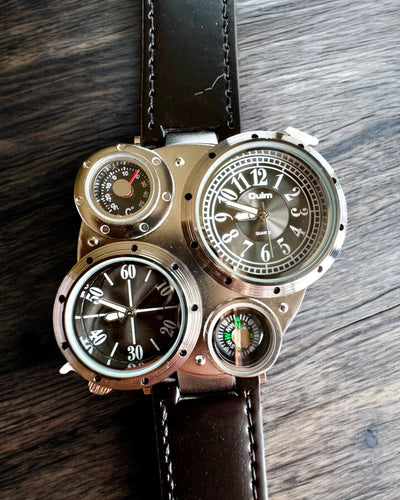 Ceas Survival „Explorer 4in1”, posibilitate de personalizare cu gravură pentru cadou