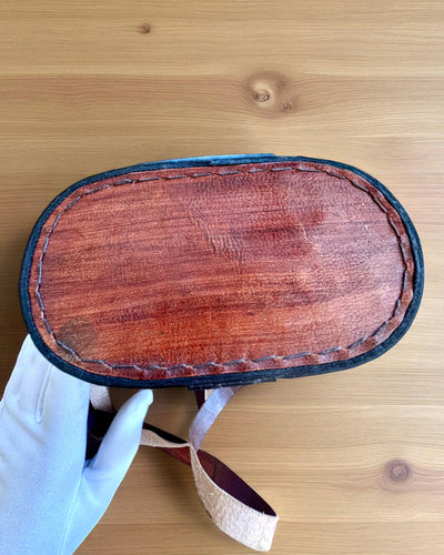 Binoclu cu etui din piele Victorian's Eye, 11 cm din alamă, decorat manual, personalizare cu gravură pentru cadou