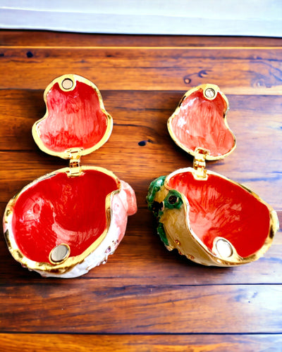 Cutie decorativă elegantă „Żabi Skarb” pentru cadou personalizat, cu opțiune de gravare