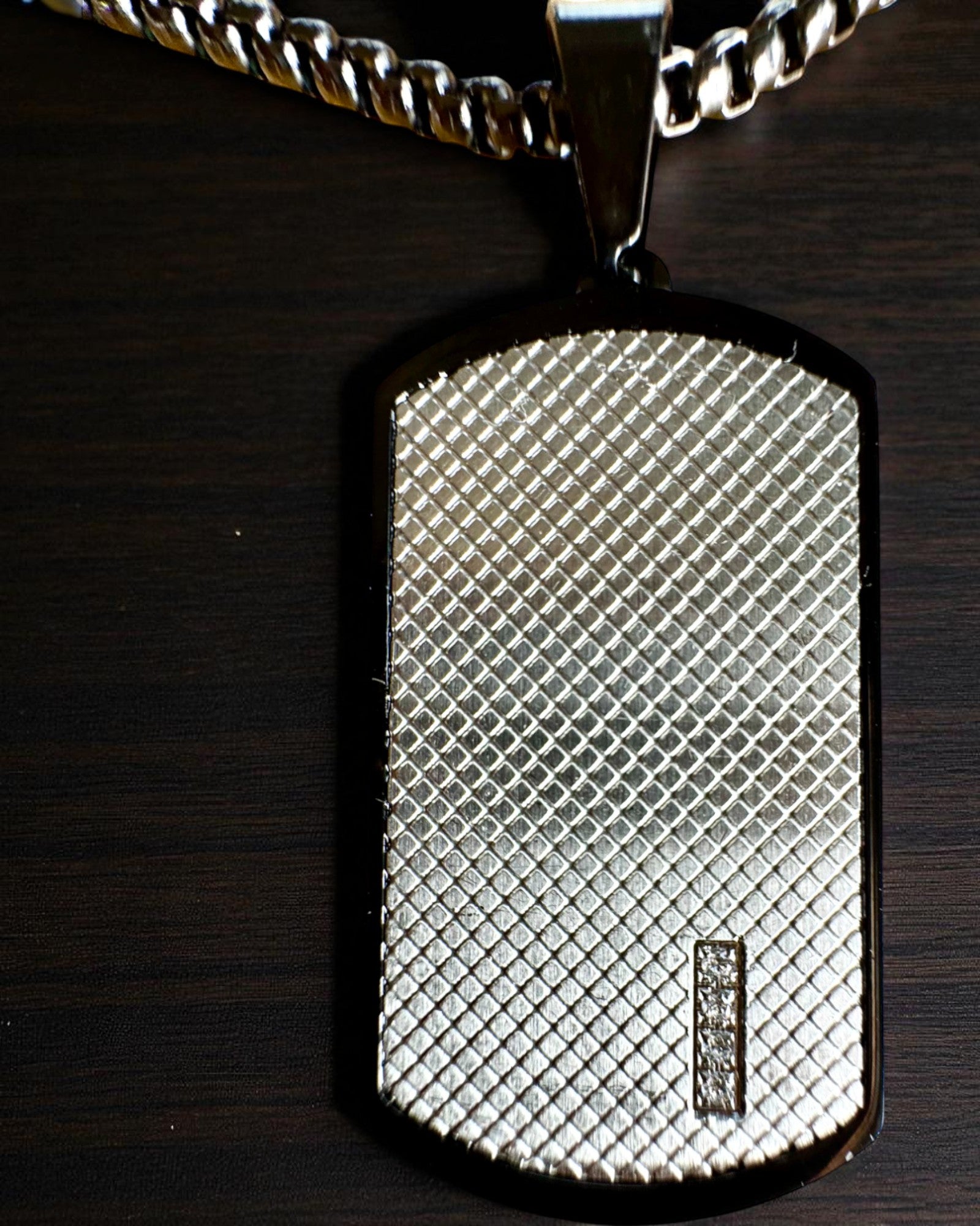 Men's Necklace Dog Tag "SteelVision" – stainless steel, 15 variants, personalization with engraving
