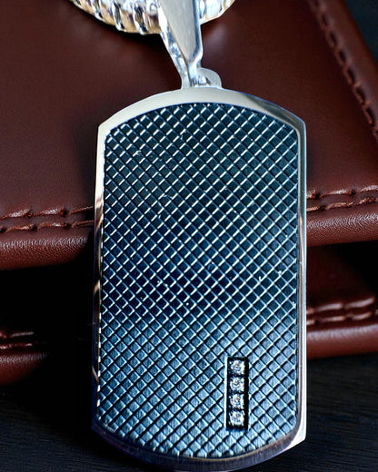 Men's Necklace Dog Tag "SteelVision" – stainless steel, 15 variants, personalization with engraving