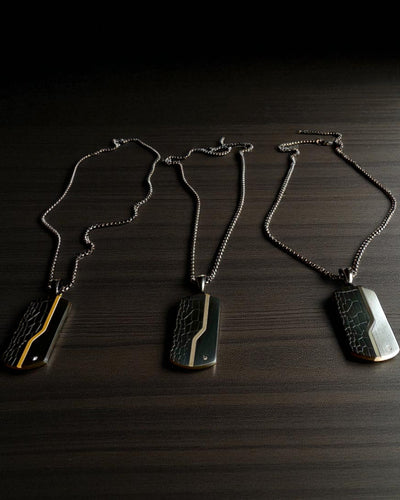 Naszyjnik męski Dog Tag „SteelVision” – stal nierdzewna, 15 wariantów, personalizacja grawerem