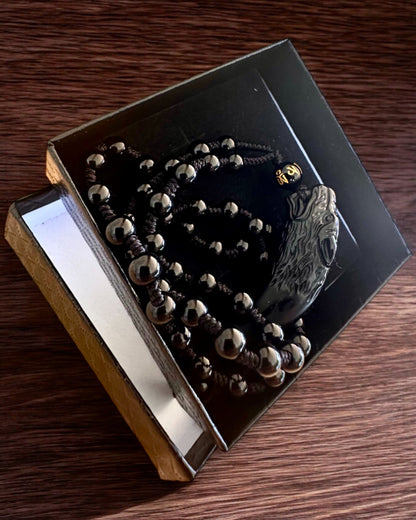 Colț de Lup din Jad - Amulet al Forței și Protecției, posibilitate de personalizare cu gravură pentru cadou