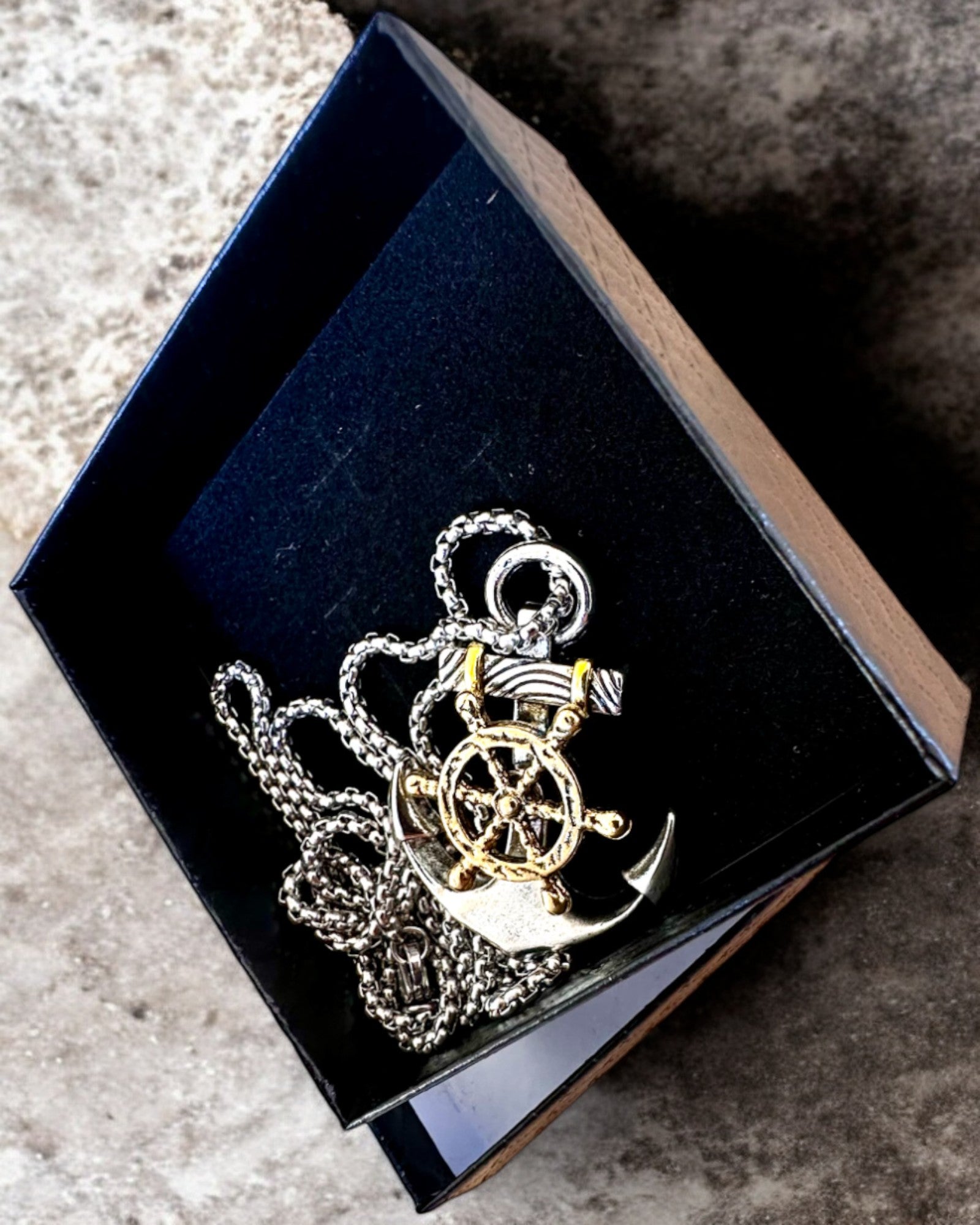 Amulet Morski "Captain's Anchor", necklace with engraving option for a gift