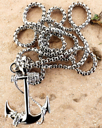"Kotwica Determinacji - Amulet Morski", colier, posibilitate de personalizare cu gravură pentru cadou, 3 variante la alegere