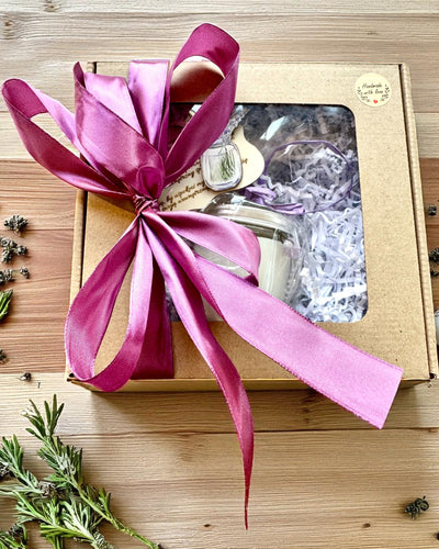 Świeca sojowa intencyjna Ametyst – spokój, harmonia i oczyszczenie, 250 ml, możliwość personalizacji na prezent