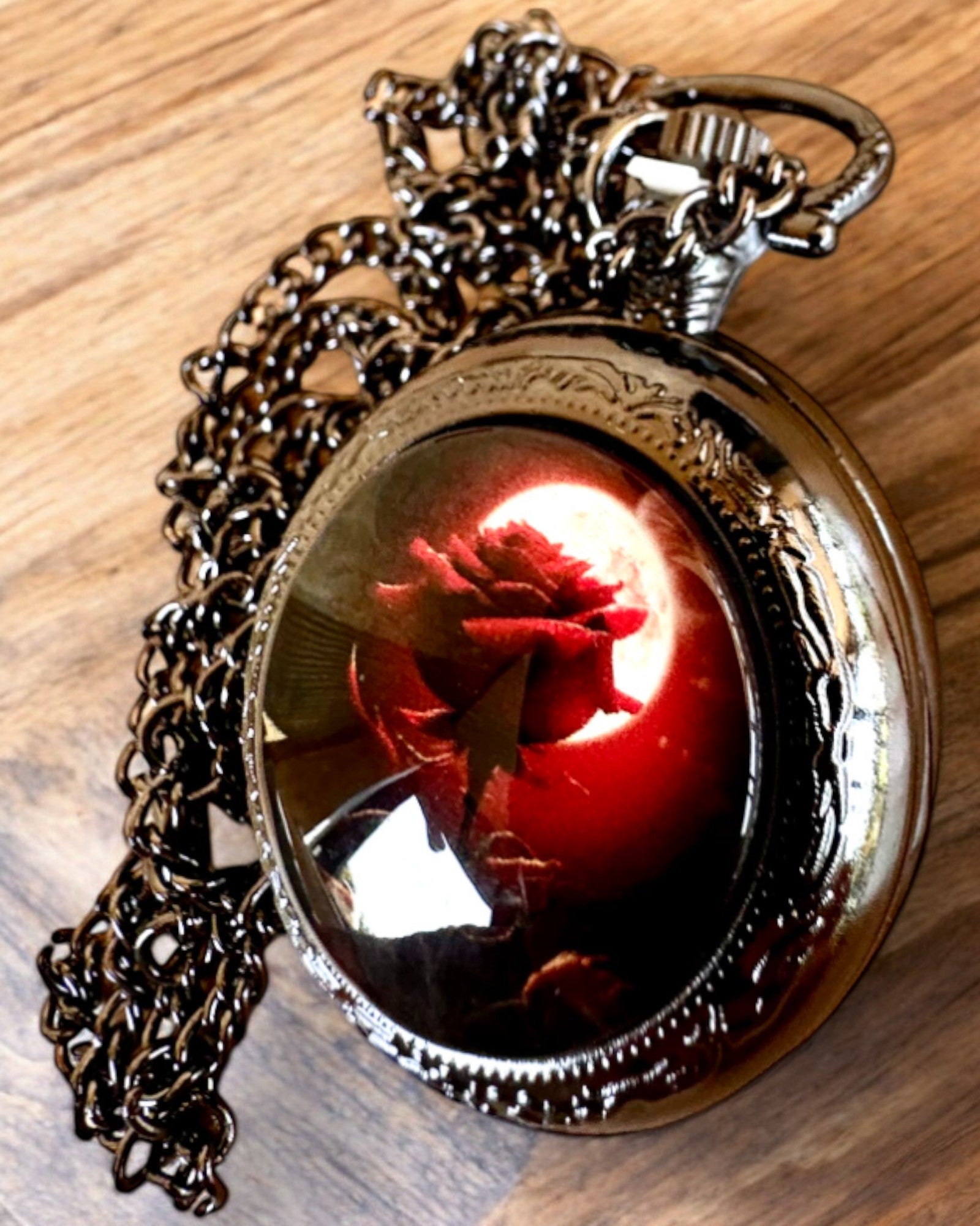 Pocket Watch "Róża Nocy", customizable with engraving for a gift