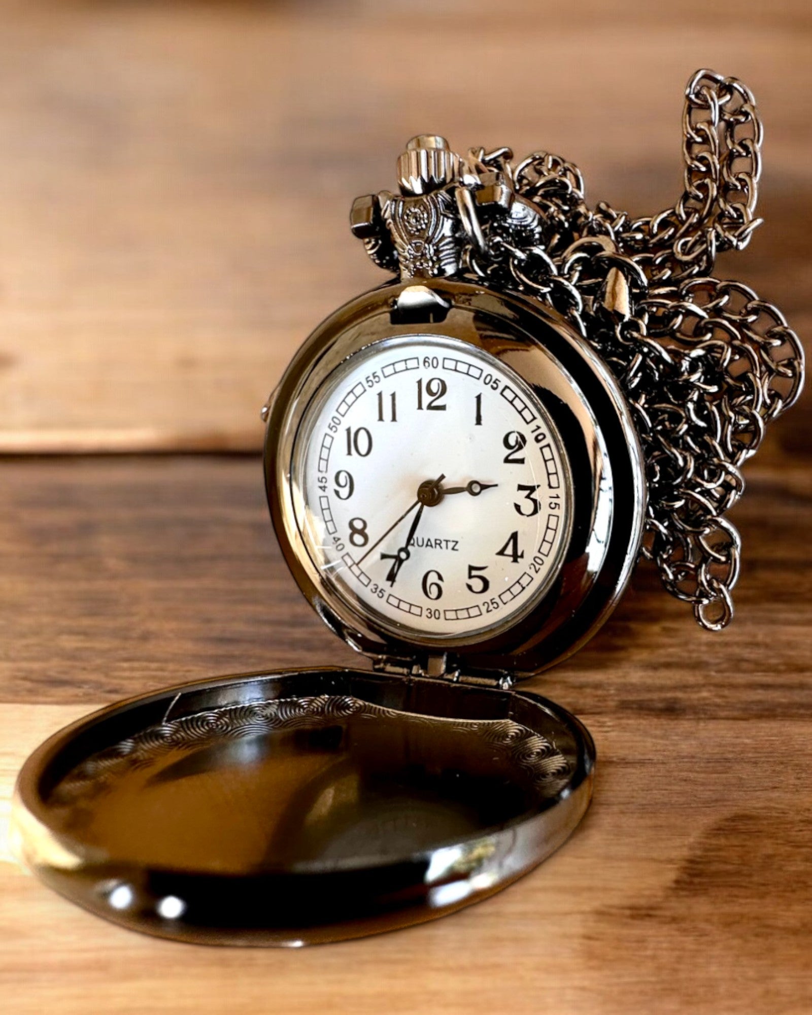 Pocket Watch 'Kiss of the Ravens' with Engraving – personalized engraving for a gift