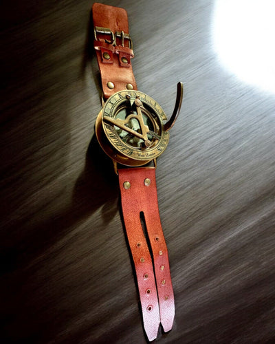 Сонячний годинник "Античний Компас", наручний годинник з компасом, можливість персоналізації гравіюванням