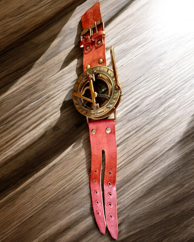 Сонячний годинник "Античний Компас", наручний годинник з компасом, можливість персоналізації гравіюванням