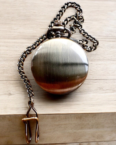 Класичний кишеньковий годинник "Oldtimer" - стильна ретро елегантність, можливість персоналізації гравіюванням на подарунок