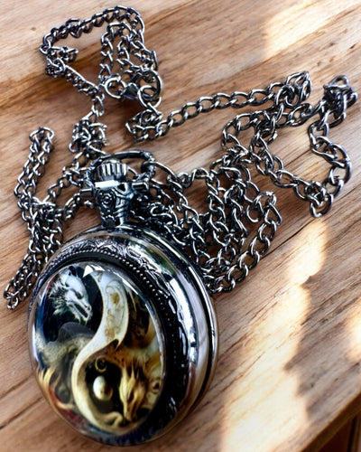 Ceas de buzunar „Cercul Dragonului 2” – un accesoriu elegant cu o notă de magie - personalizare cu gravură pentru cadou