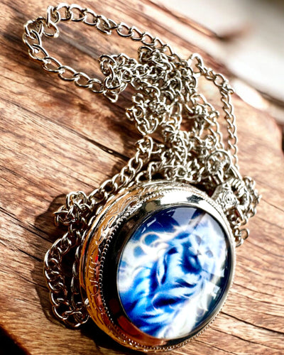 "Starry Cat" Pocket Watch with Engraving Option, 2 Color Variants Available