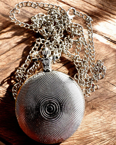 "Starry Cat" Pocket Watch with Engraving Option, 2 Color Variants Available