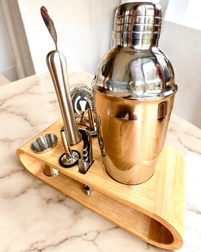 "MixMaster Pro" Bartender Set, customizable with engraving for a gift