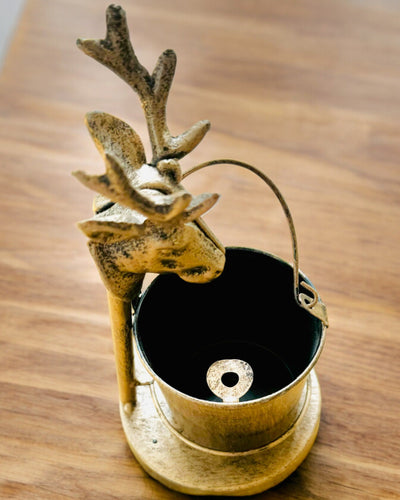 Scrumieră Metalică Elegantă "Rustic Charm" cu înălțimea de 19-23 cm, 8 variante disponibile, gravură la cerere