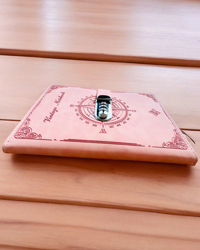 Tajný zápisník A5 Vintage se zámkem na kód - Vyberte si svůj styl, personalizace gravírováním jako dárek