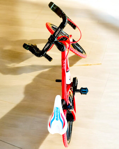 Miniaturowy Model Metalowy Czerwony Rower "SpeedMaster" personalizacja grawerem na prezent, 2 warianty kolorystyczne