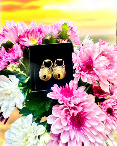 Miniature Lacăte ale Dragostei - Set de 2 Lacăte Retro Gravate, personalizare pentru cadou