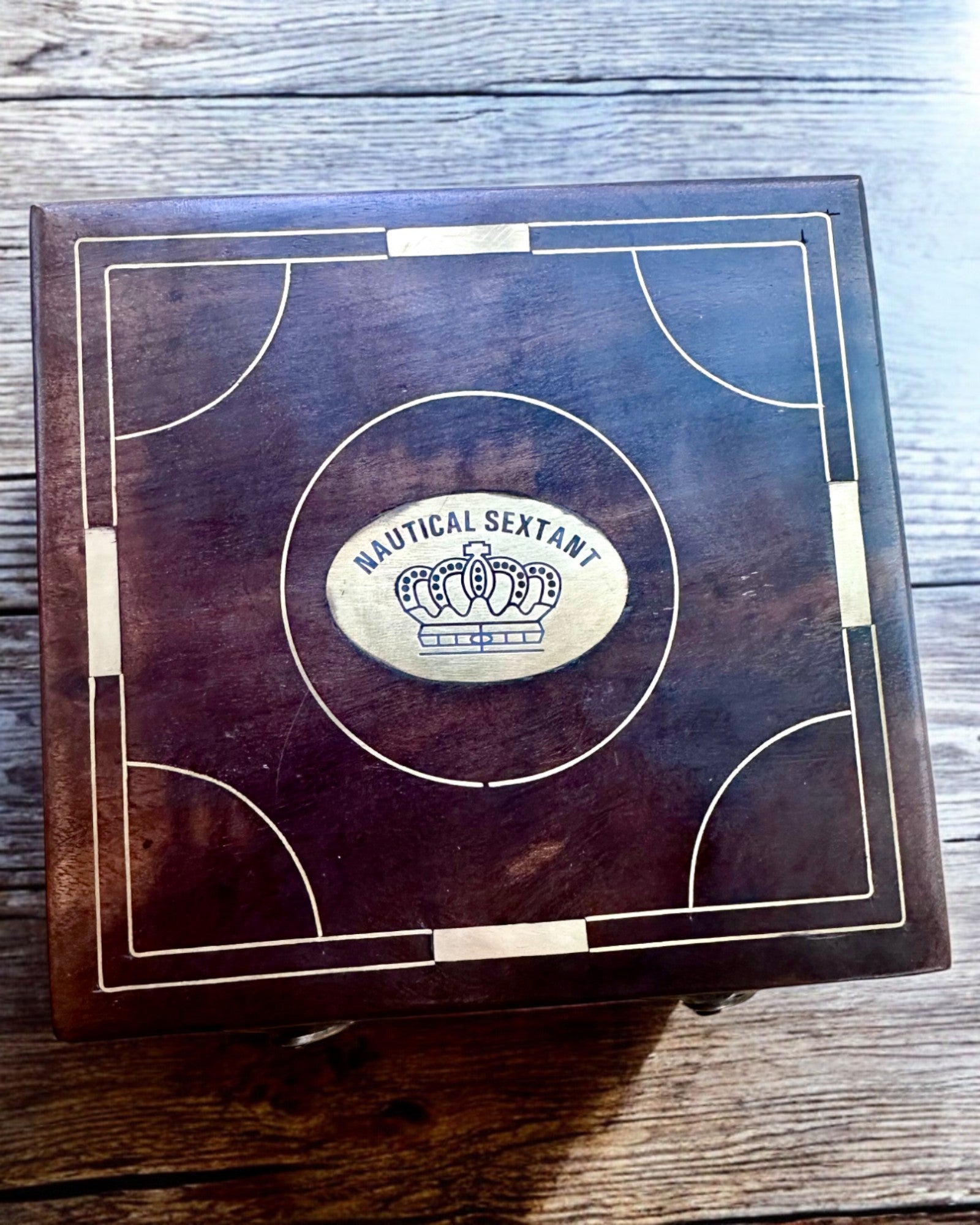 Large Wooden Box for Sextant or Premium Compass "Mariner's Legacy" with Engraving Option
