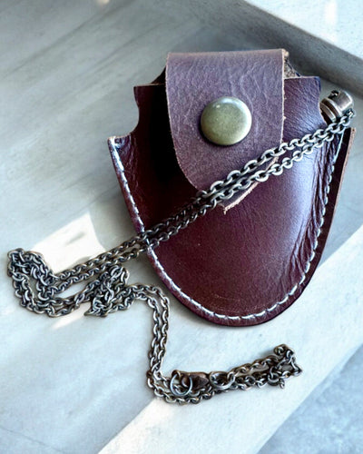 Vintage Look - Скляна Лупа з Шкіряним Чохлом, можливість персоналізації гравіюванням